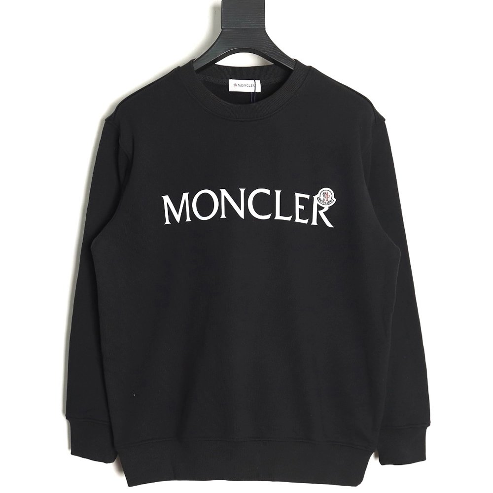 Moncler Lettering Crew Neck Sweatshirt,Moncler Sweatshirt,Sweatshirt,APPAREL