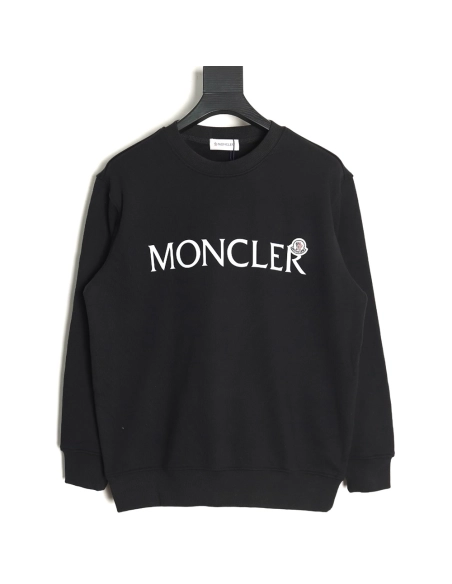 Moncler Lettering Crew Neck Sweatshirt,Moncler Sweatshirt,Sweatshirt,APPAREL