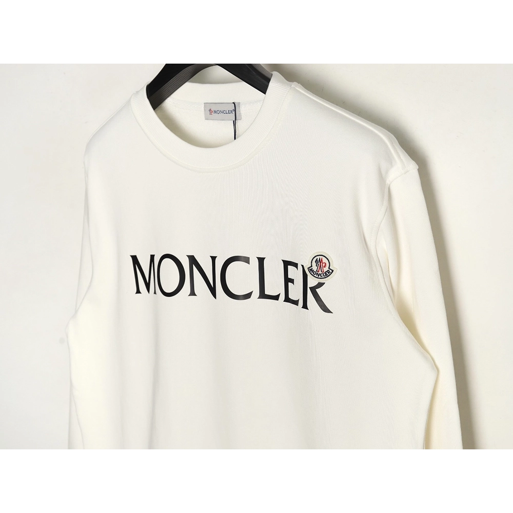 Moncler Lettering Crew Neck Sweatshirt,Moncler Sweatshirt,Sweatshirt,APPAREL