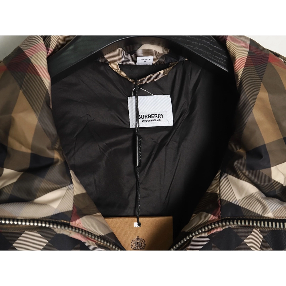 Burberry rhombus check cotton jacket,Burberry Jacket,Jacket,APPAREL