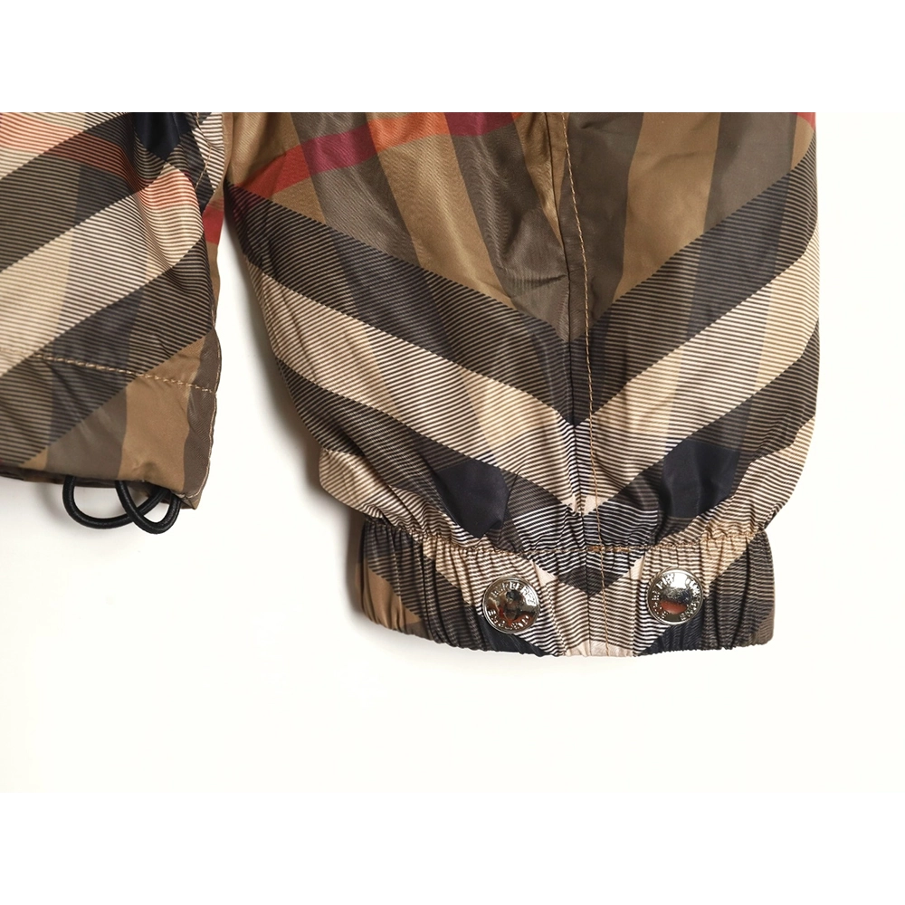 Burberry rhombus check cotton jacket,Burberry Jacket,Jacket,APPAREL