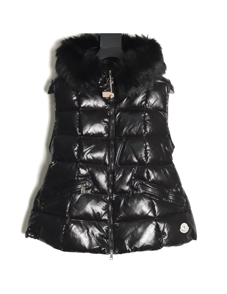 Moncler Hooded Logo Vest Down Jacket,Moncler Jacket,Jacket,APPAREL