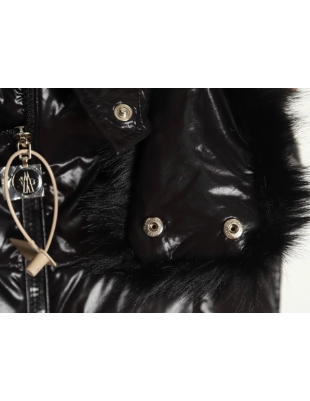 Moncler Hooded Logo Vest Down Jacket,Moncler Jacket,Jacket,APPAREL