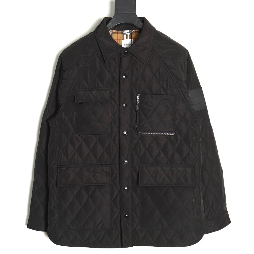 Burberry rhombus multipocket padded jacket,Burberry Jacket,Jacket,APPAREL