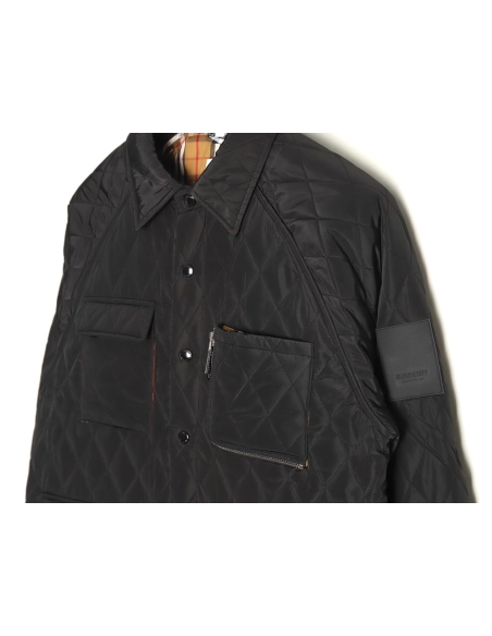 Burberry rhombus multipocket padded jacket,Burberry Jacket,Jacket,APPAREL