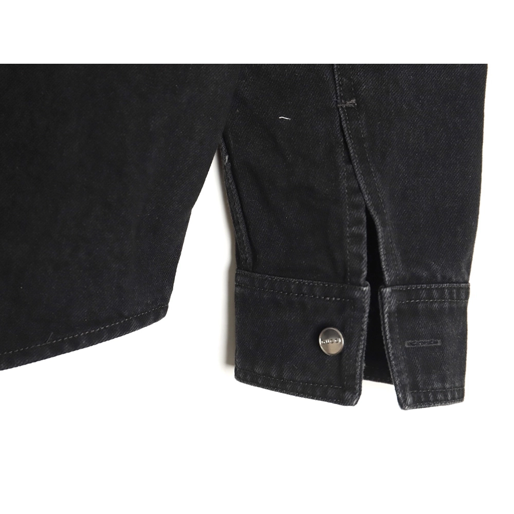 Gucci patch embroidered denim jacket,Gucci Jacket,Jacket,APPAREL