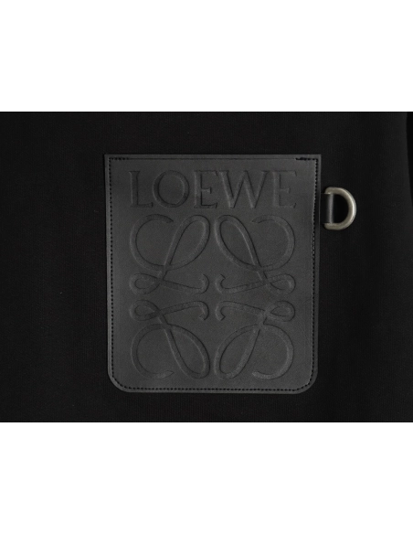 Loewe Pocket Embossed Hoodie,Loewe Hoodie,Hoodie,APPAREL