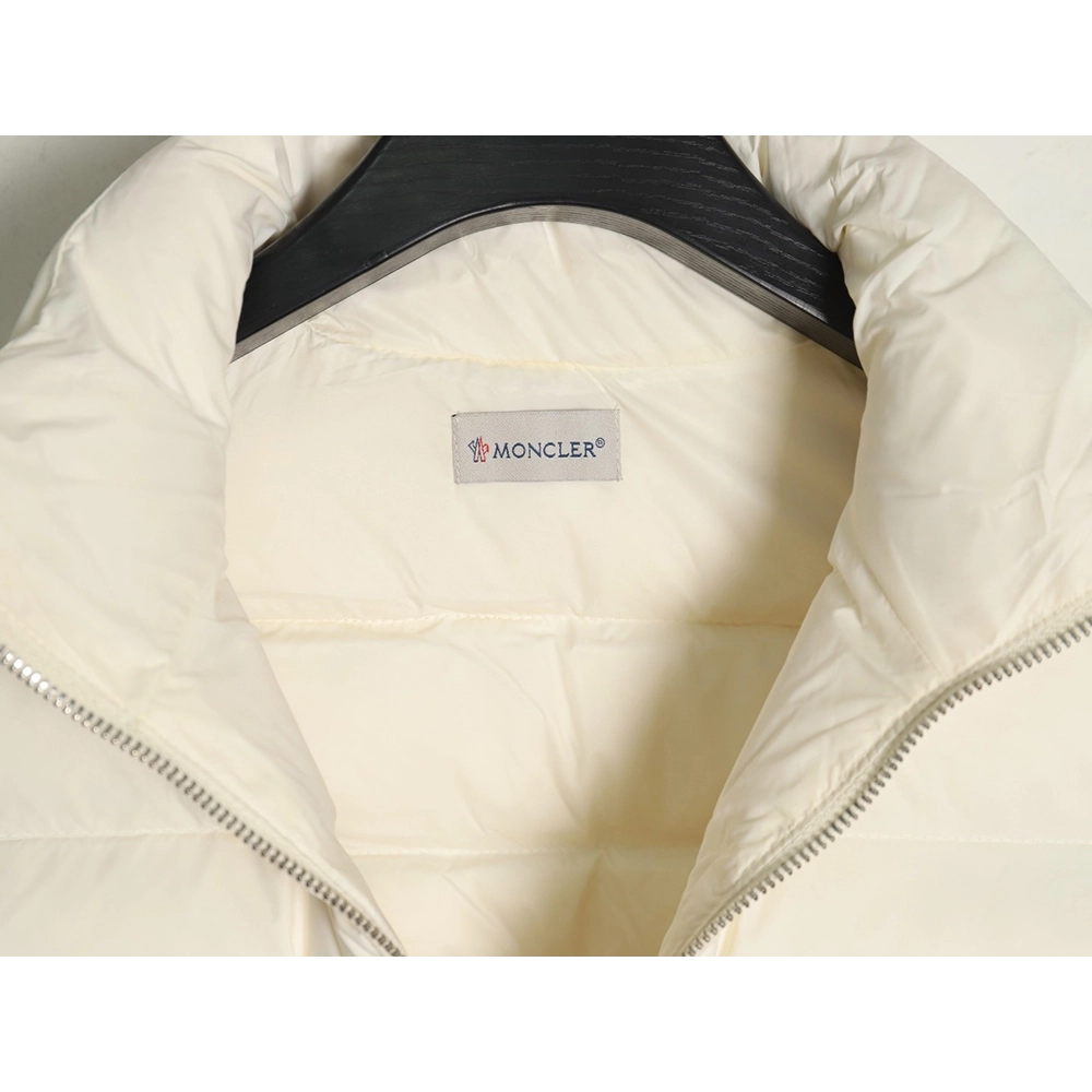 Moncler patchwork knitted stand collar lightweight down jacket,Moncler Jacket,Jacket,APPAREL