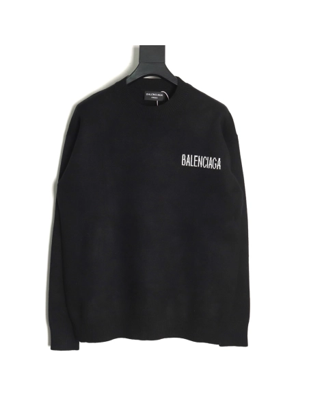Balenciaga Coke Classic Lettering Knitted Crewneck Sweater,Balenciaga Sweatshirt,Sweatshirt,APPAREL