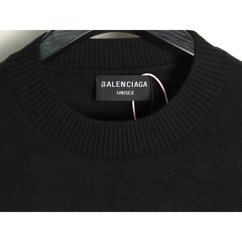 Balenciaga Coke Classic Lettering Knitted Crewneck Sweater,Balenciaga Sweatshirt,Sweatshirt,APPAREL