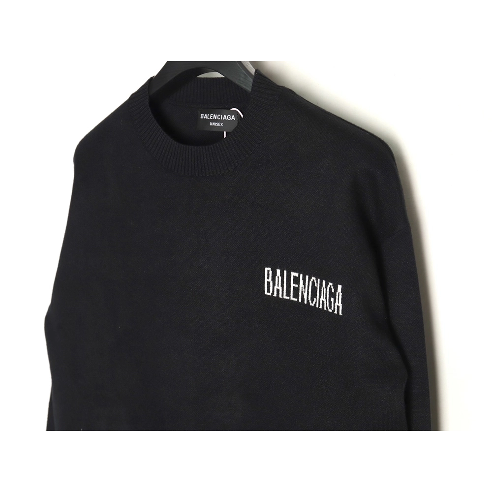 Balenciaga Coke Classic Lettering Knitted Crewneck Sweater,Balenciaga Sweatshirt,Sweatshirt,APPAREL
