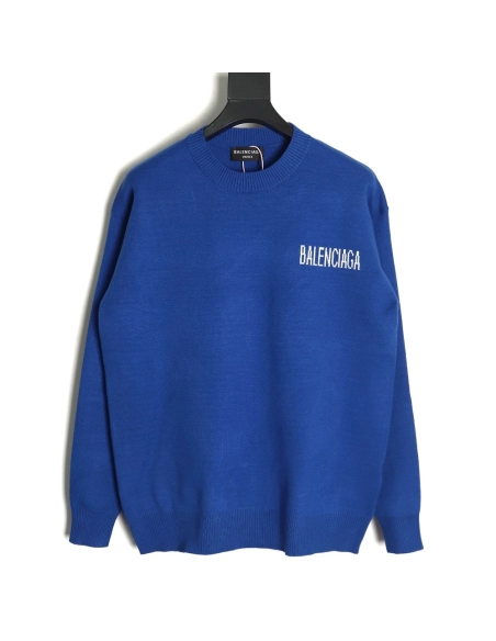 Balenciaga Coke Classic Lettering Knitted Crewneck Sweater,Balenciaga Sweatshirt,Sweatshirt,APPAREL