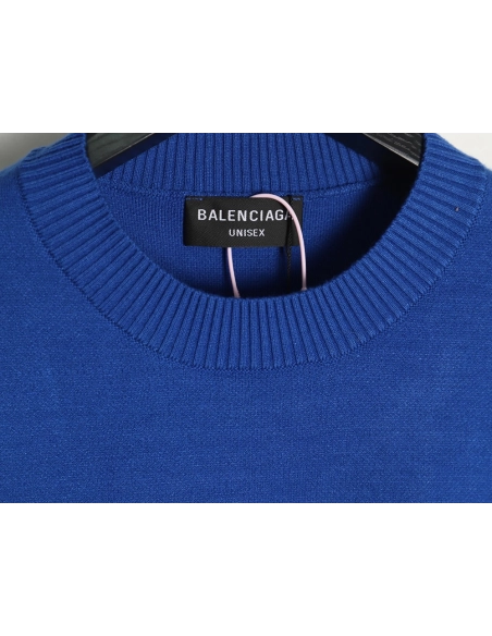 Balenciaga Coke Classic Lettering Knitted Crewneck Sweater,Balenciaga Sweatshirt,Sweatshirt,APPAREL