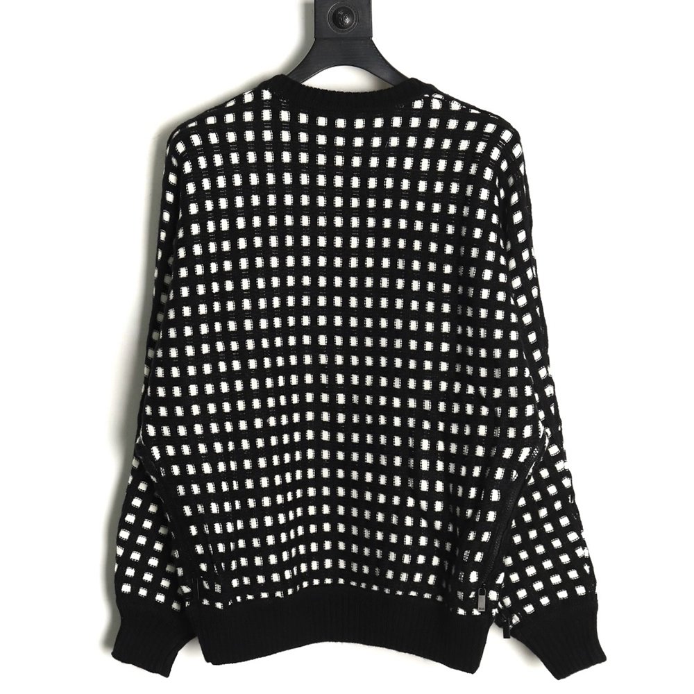 Dior Check Crew Neck Sweater,Dior Sweatshirt,Sweatshirt,APPAREL