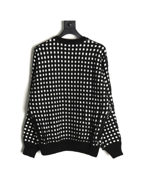 Dior Check Crew Neck Sweater,Dior Sweatshirt,Sweatshirt,APPAREL