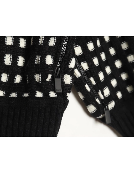 Dior Check Crew Neck Sweater,Dior Sweatshirt,Sweatshirt,APPAREL