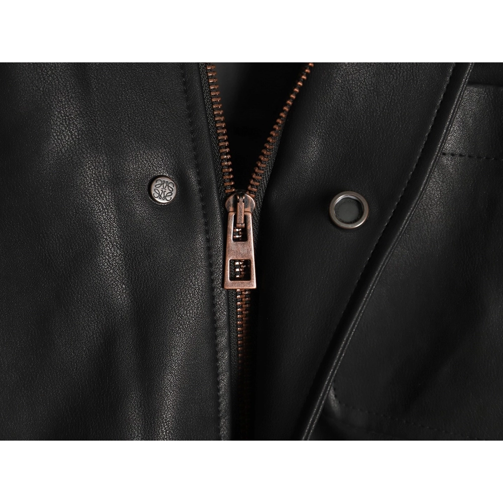 Loewe singlepocket zippered button leather jacket,Loewe Jacket,Jacket,APPAREL