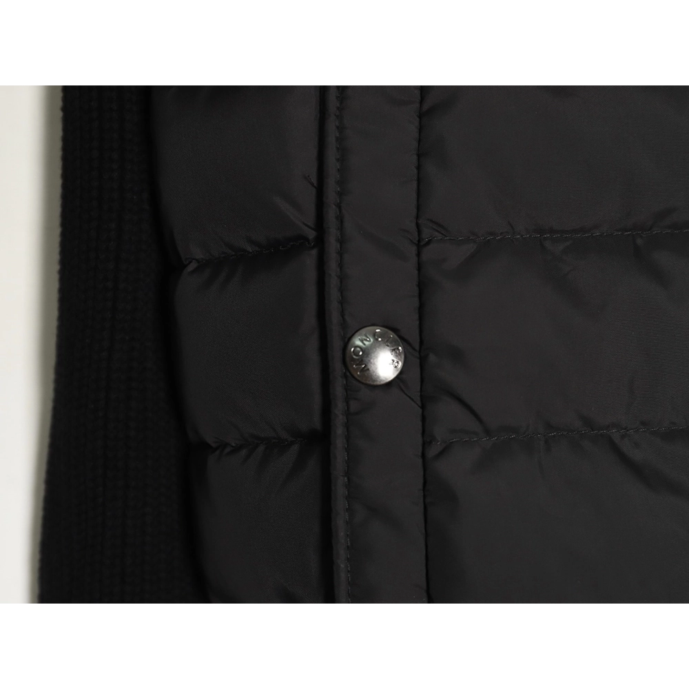 Moncler patchwork knitted hooded lightweight down jacket,Moncler Jacket,Jacket,APPAREL