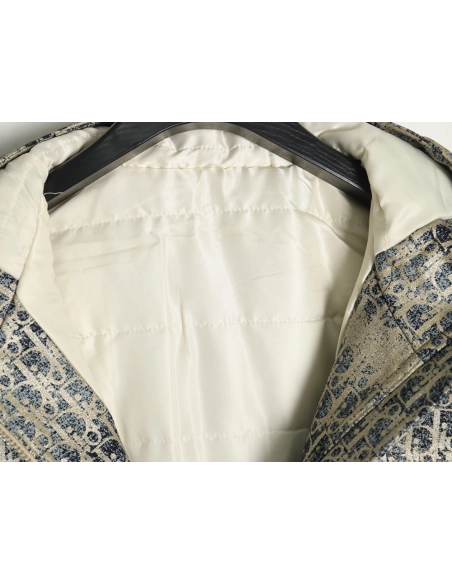 Dior all over print jacquard hooded down jacket,Dior Jacket,Jacket,APPAREL