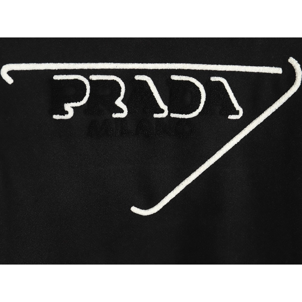 Prada lambswool patchwork baseball jacket,Prada Jacket,Jacket,APPAREL