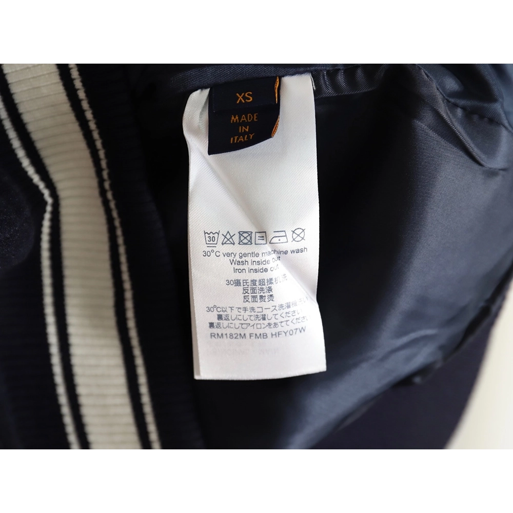 Louis Vuitton presbyopic patchwork baseball jacket,Louis Vuitton Jacket,Jacket,APPAREL