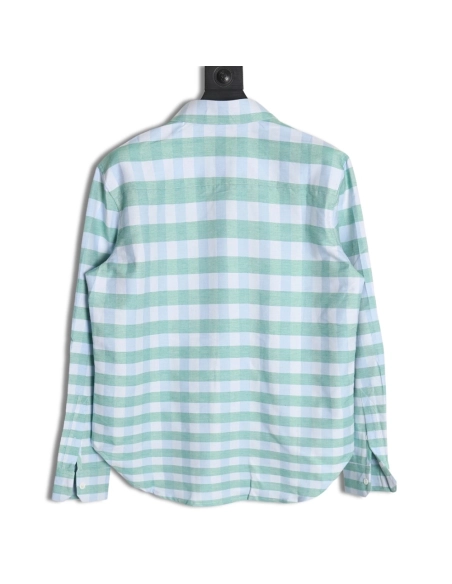 Loewe Mint Mambo Check Shirt,Loewe Shirt,Shirt,APPAREL