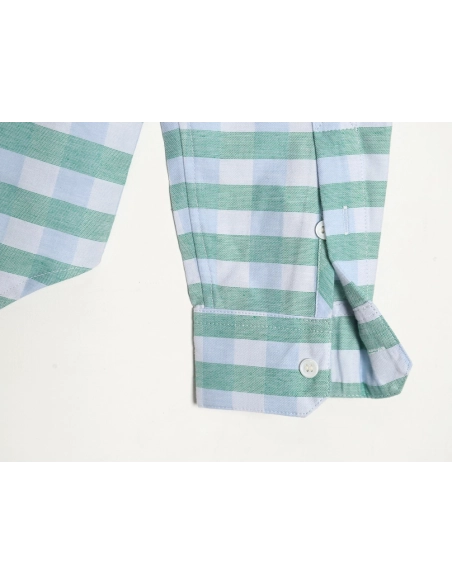Loewe Mint Mambo Check Shirt,Loewe Shirt,Shirt,APPAREL