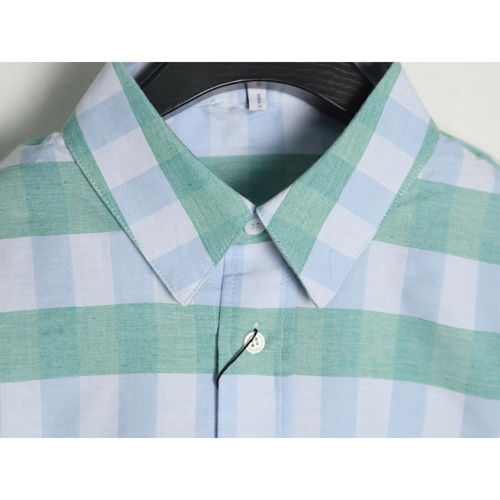 Loewe Mint Mambo Check Shirt,Loewe Shirt,Shirt,APPAREL