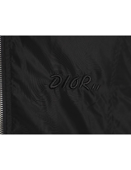 Dior embroidered letters small wasp hooded jacket,Dior Jacket,Jacket,APPAREL
