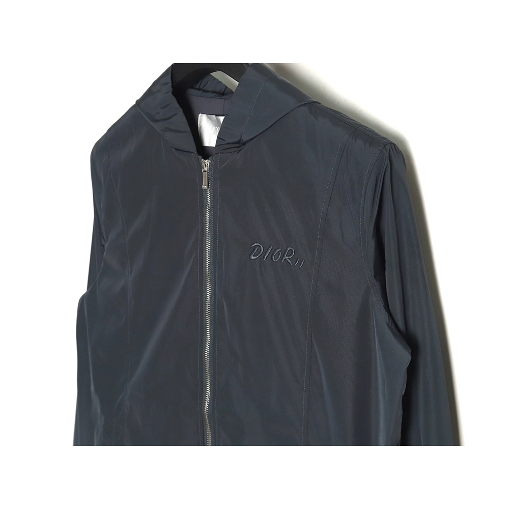 Dior embroidered letters small wasp hooded jacket,Dior Jacket,Jacket,APPAREL