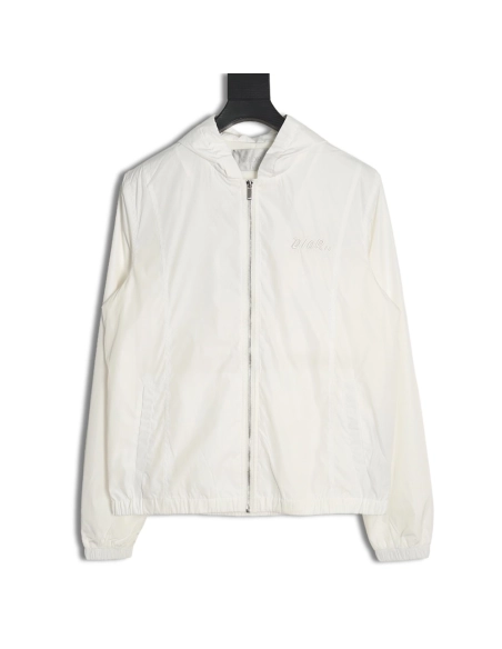 Dior embroidered letters small wasp hooded jacket,Dior Jacket,Jacket,APPAREL