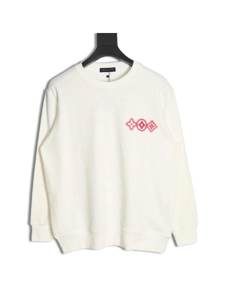 Louis Vuitton threeflower crewneck sweatshirt,Louis Vuitton Sweatshirt,Low Price High quality,legit seller
