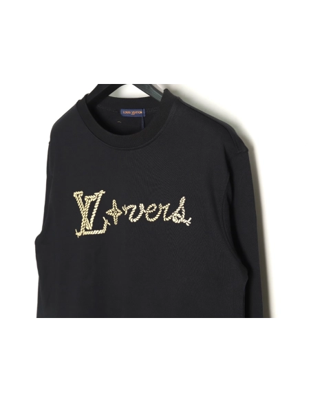 Louis Vuitton hemp rope letter crew neck sweatshirt,Louis Vuitton Sweatshirt,Low Price High quality,legit seller