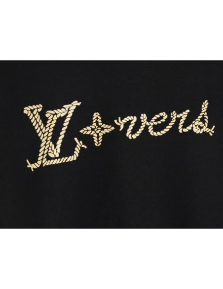 Louis Vuitton hemp rope letter crew neck sweatshirt,Louis Vuitton Sweatshirt,Low Price High quality,legit seller