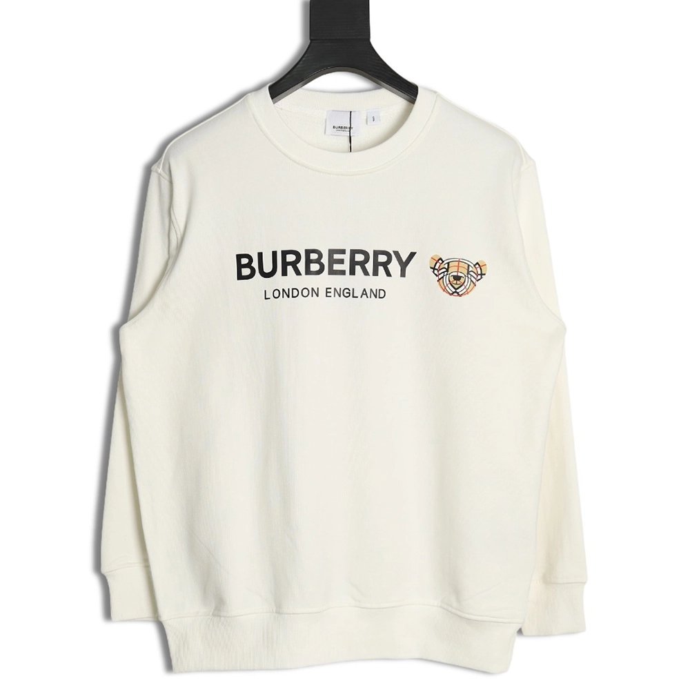 Burberry Bear Lettering Crewneck Sweatshirt,Burberry Sweatshirt,Low Price High quality,legit seller
