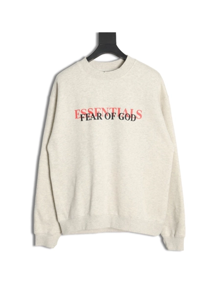 Fear of God Overlapping Lettering Crew Neck Sweatshirt,Fear of God Sweatshirt,Low Price High quality,legit seller