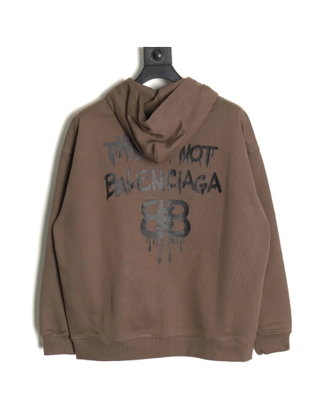 Balenciaga spoof graffiti letter logo print hooded sweatshirt,Fear of God Sweatshirt,Low Price High quality,legit seller