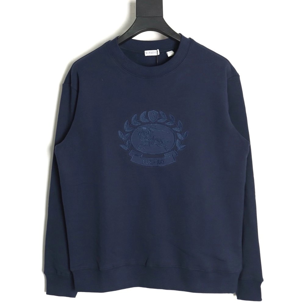 Burberry Oak War Horse Embroidered Crew Neck Sweatshirt,Burberry Sweatshirt,Low Price High quality,legit seller
