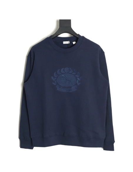 Burberry Oak War Horse Embroidered Crew Neck Sweatshirt,Burberry Sweatshirt,Low Price High quality,legit seller