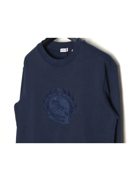 Burberry Oak War Horse Embroidered Crew Neck Sweatshirt,Burberry Sweatshirt,Low Price High quality,legit seller