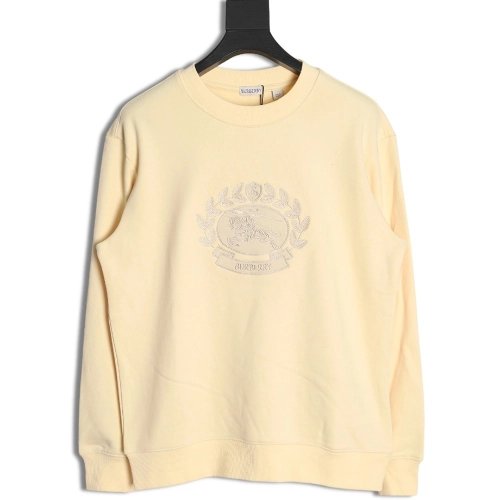 Burberry Oak War Horse Embroidered Crew Neck Sweatshirt,Burberry Sweatshirt,Low Price High quality,legit seller
