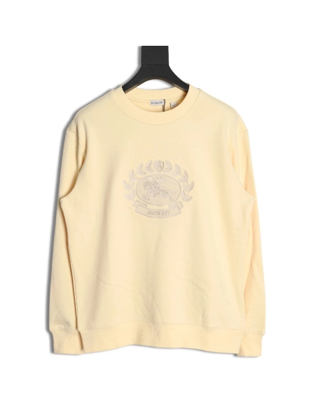 Burberry Oak War Horse Embroidered Crew Neck Sweatshirt,Burberry Sweatshirt,Low Price High quality,legit seller