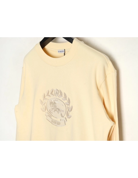 Burberry Oak War Horse Embroidered Crew Neck Sweatshirt,Burberry Sweatshirt,Low Price High quality,legit seller