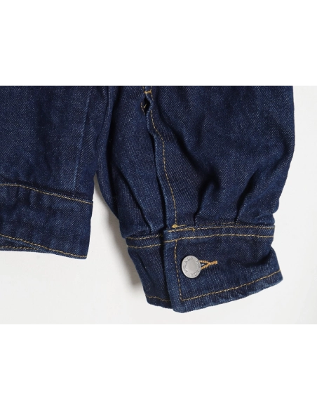 Prada denim lambswool lapel jacket,Prada Jacket,Jacket,APPAREL