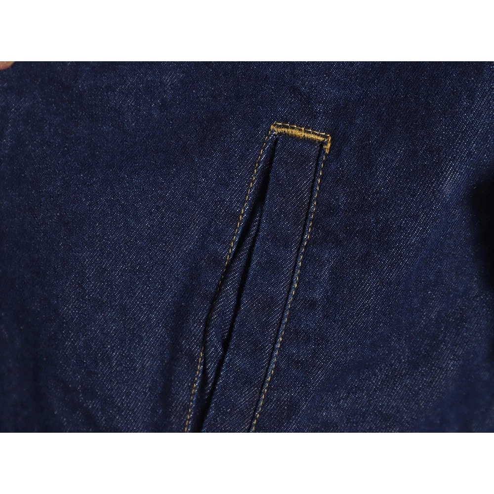 Prada denim lambswool lapel jacket,Prada Jacket,Jacket,APPAREL