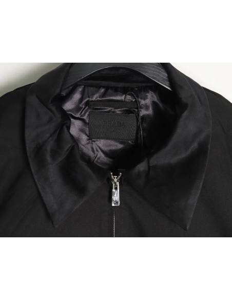 Prada Corduroy Collar Long Sleeve Jacket,Prada Jacket,Jacket,APPAREL