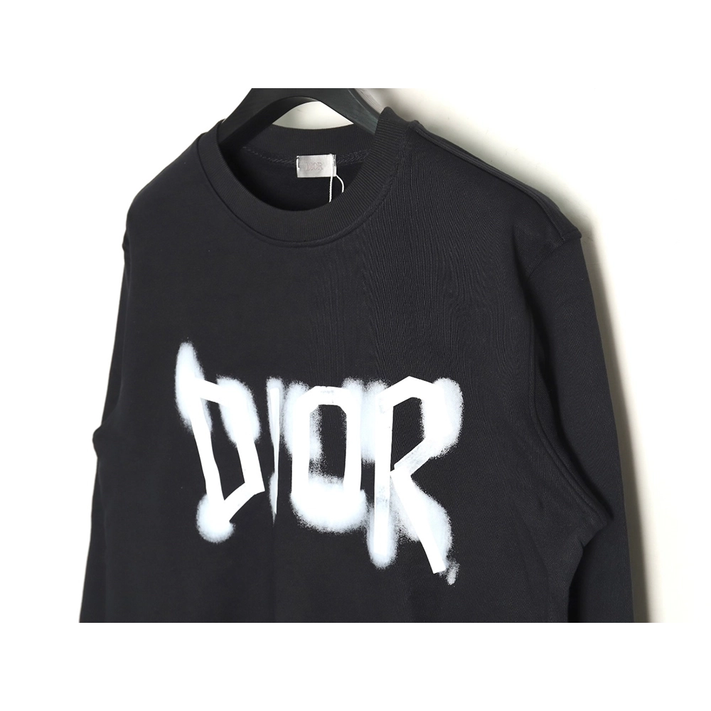 Dior graffiti lettering crew neck sweatshirt,Dior Sweatshirt,Low Price High quality,legit seller