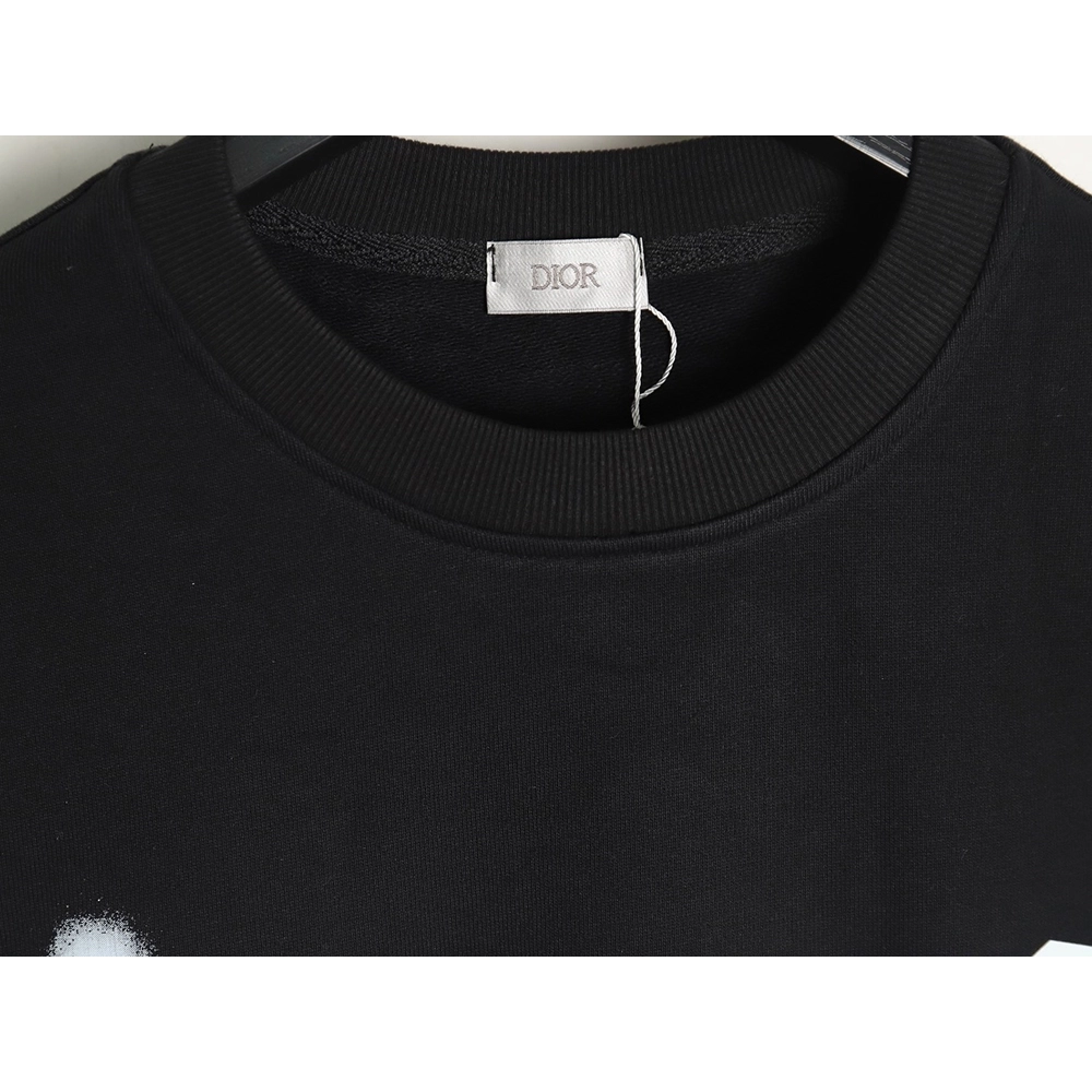 Dior graffiti lettering crew neck sweatshirt,Dior Sweatshirt,Low Price High quality,legit seller