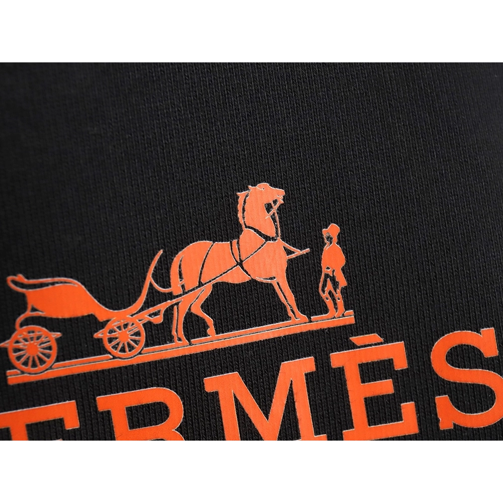 Hermes logo print crew neck sweatshirt,Hermes Sweatshirt,Low Price High quality,legit seller