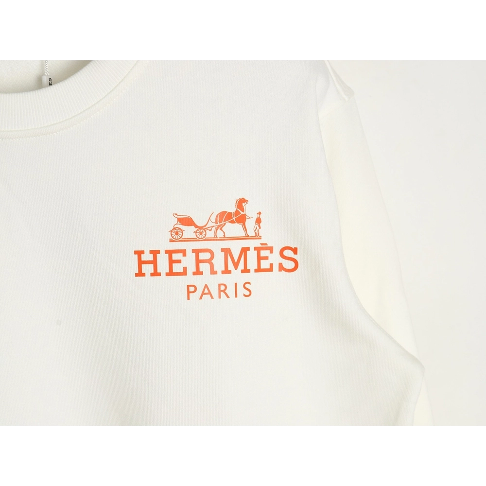 Hermes logo print crew neck sweatshirt,Hermes Sweatshirt,Low Price High quality,legit seller